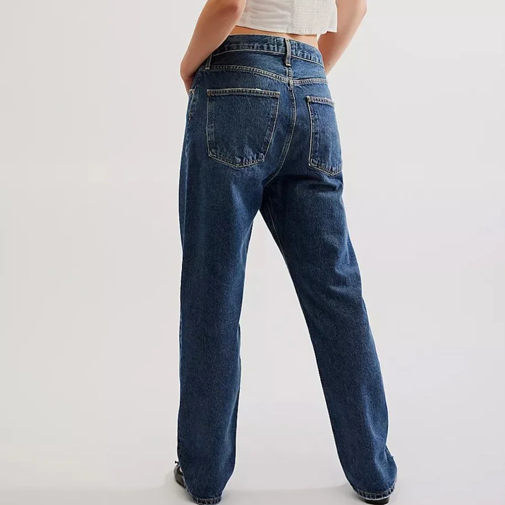Agolde '90s Crop Loose Straight Leg Jeans - Picture 2 of 8